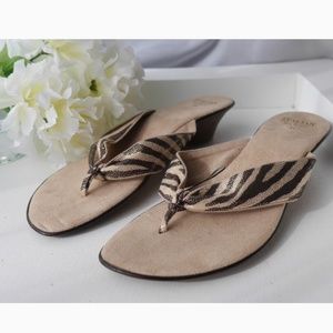 Animal print sandals